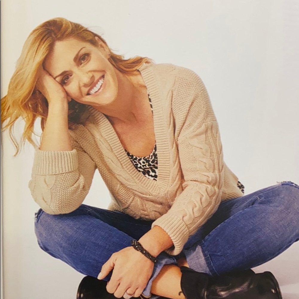 Cabi 5636 cropped cable pullover